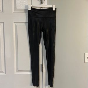 Spanx leggings. Faux leather.  Worn only a handful of times
